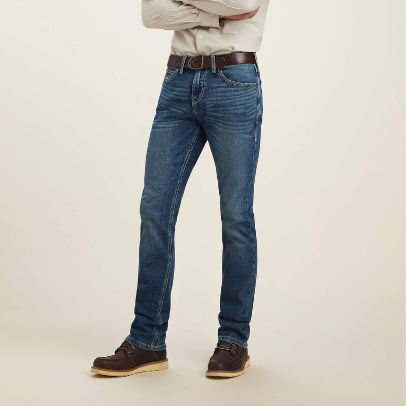 Pantalones Vaqueros Ariat M8 Modern Judson Slim Leg Azules Hombre - Chile 056-DHJOAS